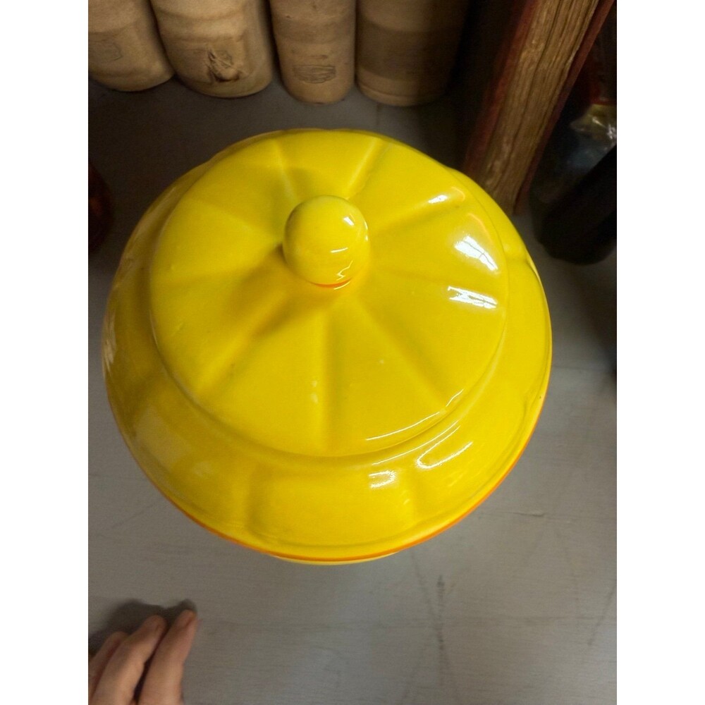 Vintage, hot air, balloon, cookie jar, whimsical, collectible, kitchen storage - Picture 3 of 7